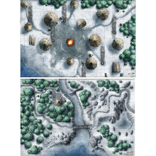 D&D Icewind Dale: Encounter Map Set (2x 20"x30")