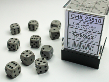 36x6 dobókocka - opaque grey/black