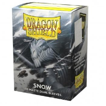 Dragon Shield (100 db) - matt - dual sleeve - Snow