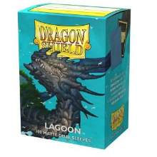 Dragon Shield (100 db) - matt - dual sleeve - Lagoon