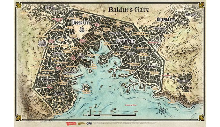 D&D Descent Into Avernus - Baldur's Gate Map (23' x 17')