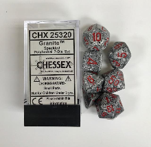 Szerepjáték kockaszett (7 kocka) - Granite